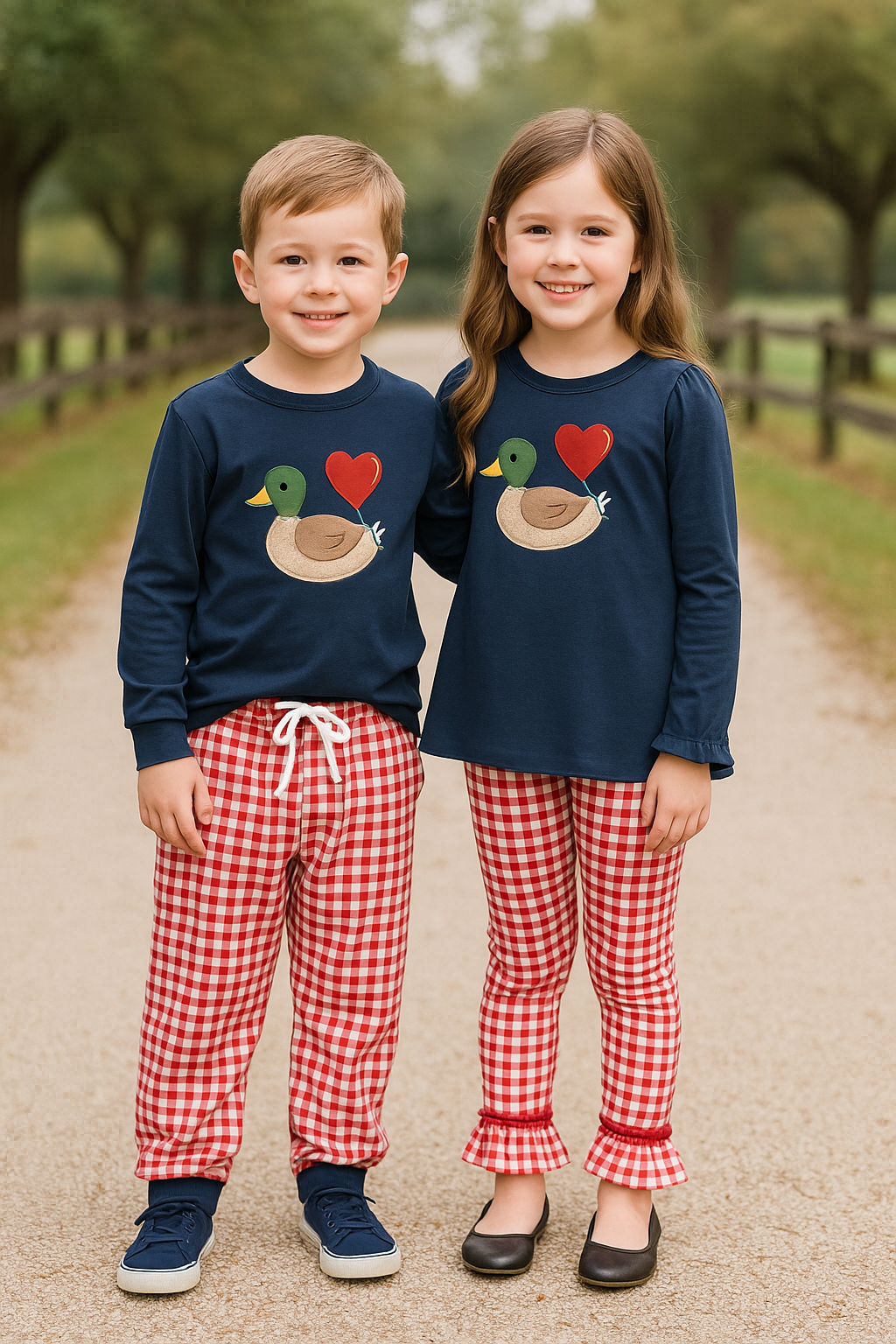 Duck and Balloon Heart Embroidered Sets - ETA early January