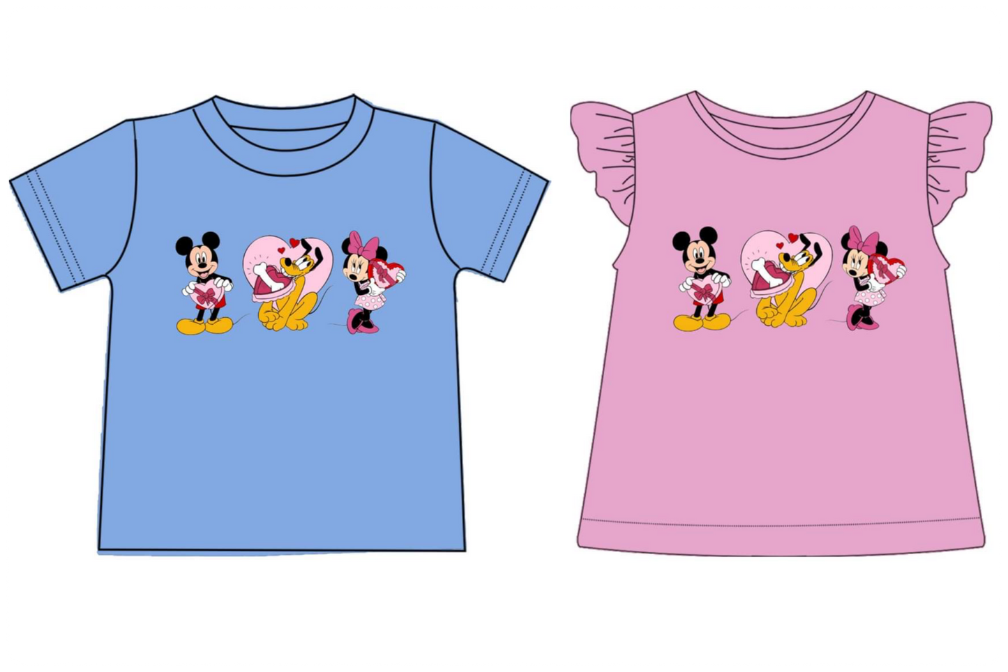Mouse Valentines Appliqué Shirts - ETA mid January