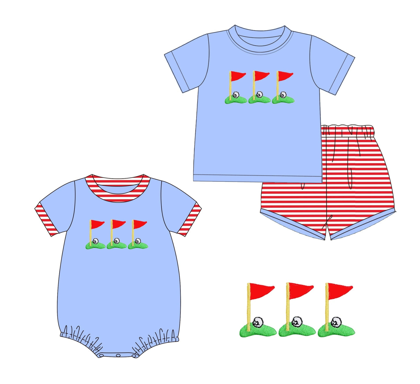 Hole In One Trio Embroidered Collection - ETA mid January