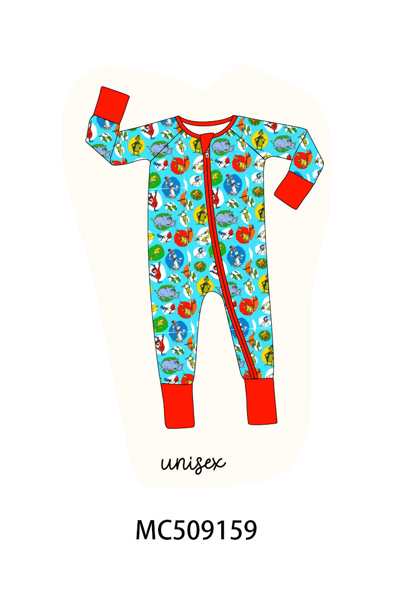 PO65 Blue Dr. Seuss bamboo collection