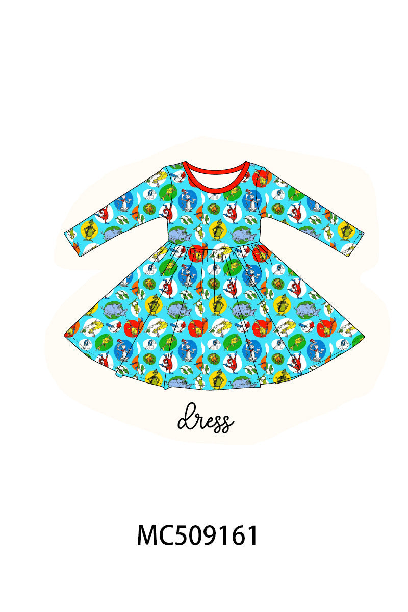PO65 Blue Dr. Seuss bamboo collection