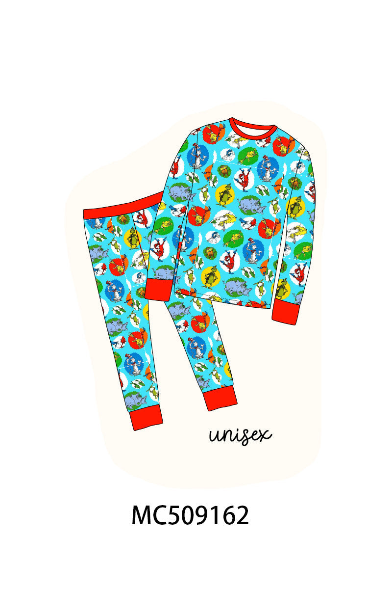 PO65 Blue Dr. Seuss bamboo collection