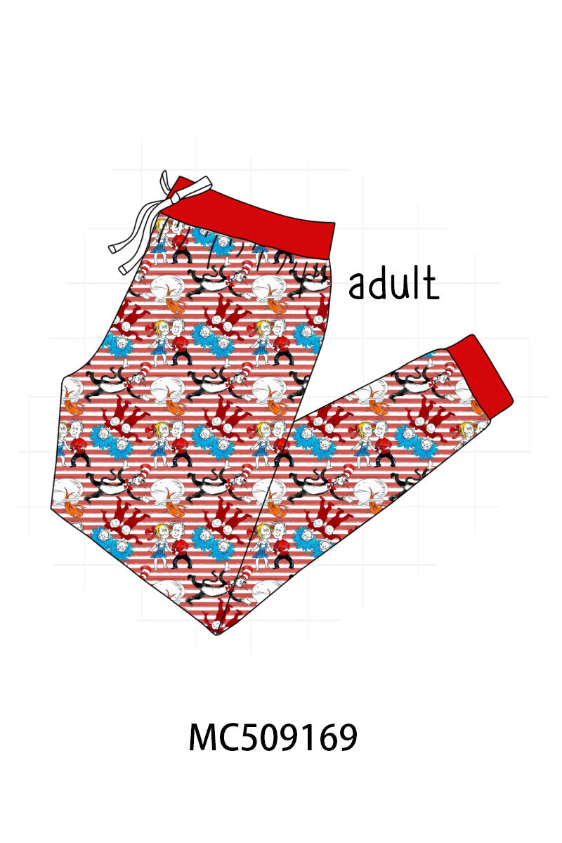 PO65 Red stripe Dr. Seuss bamboo collection