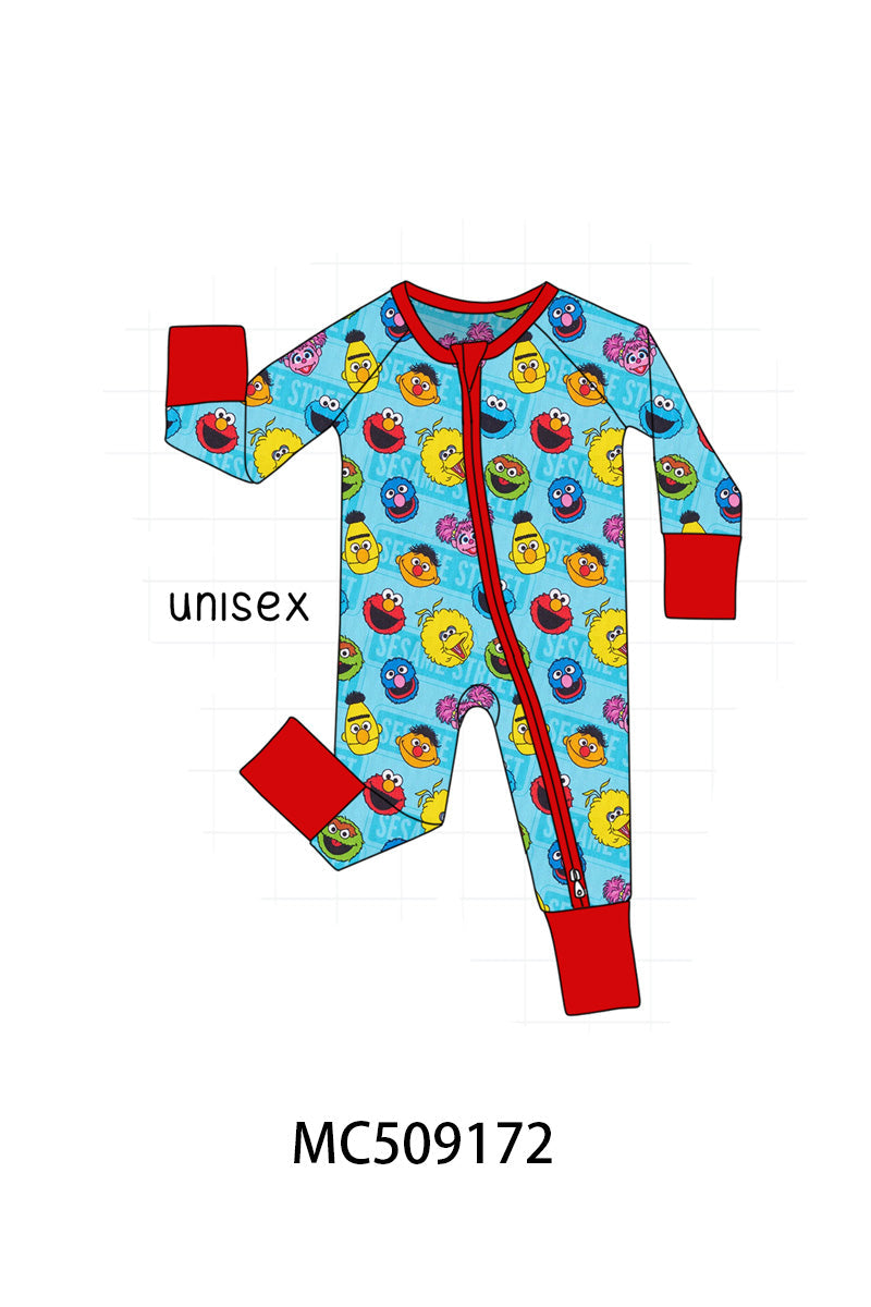 PO65 Blue character print bamboo collection