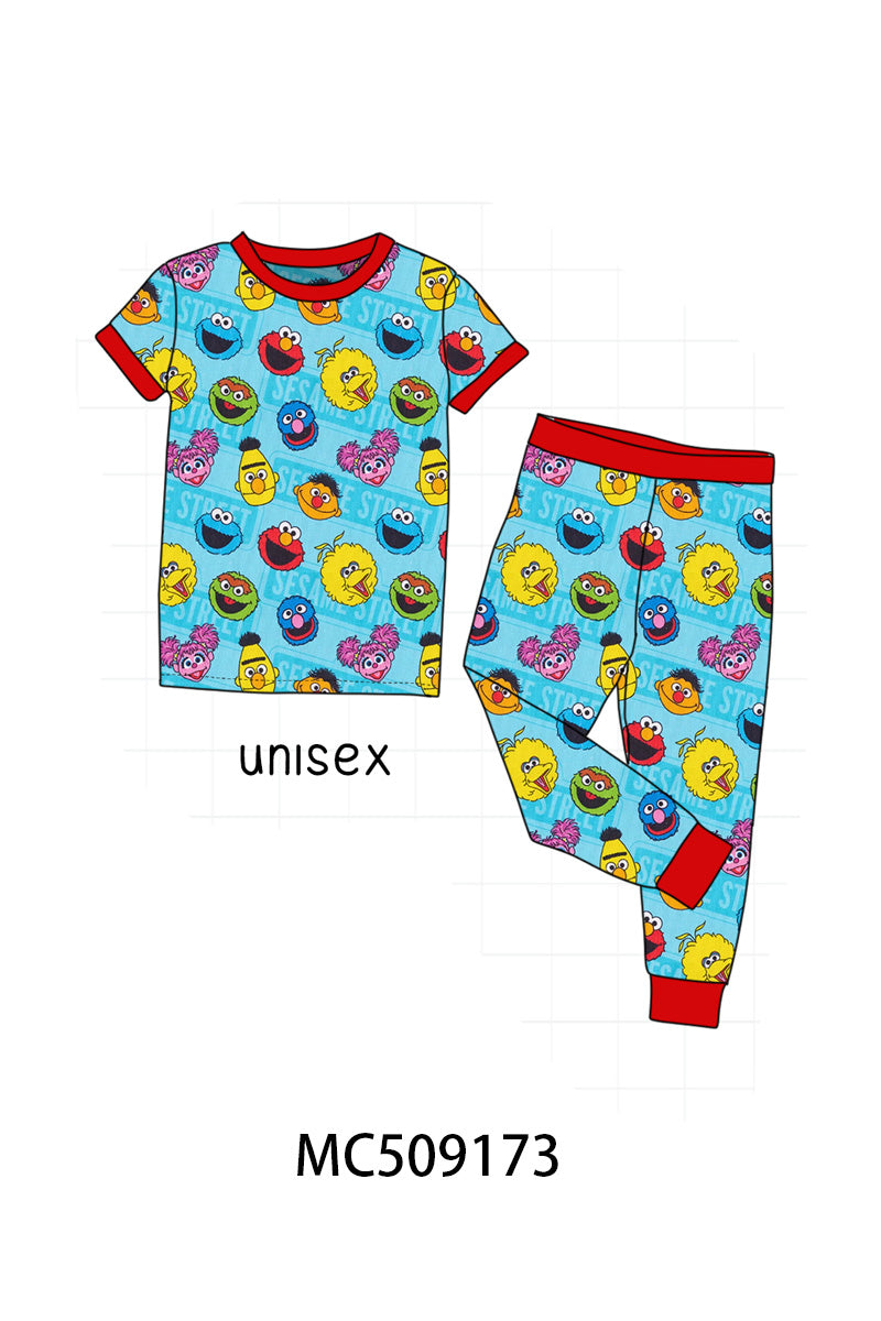 PO65 Blue character print bamboo collection