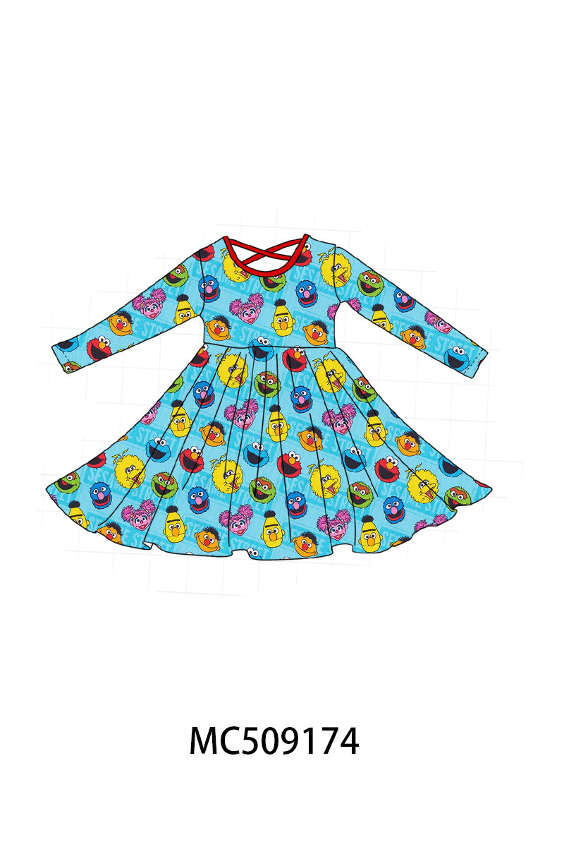 PO65 Blue character print bamboo collection