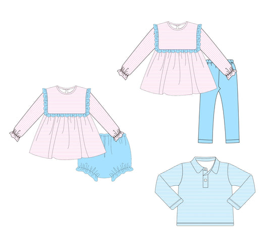 Pink and Blue Stripes Collection - ETA late December