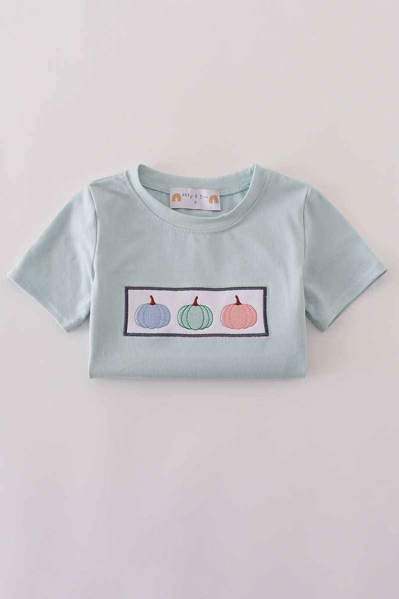 Blue embroidery pants set