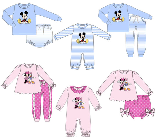 Blue / Pink Mouse Appliqué Collection - ETA mid January