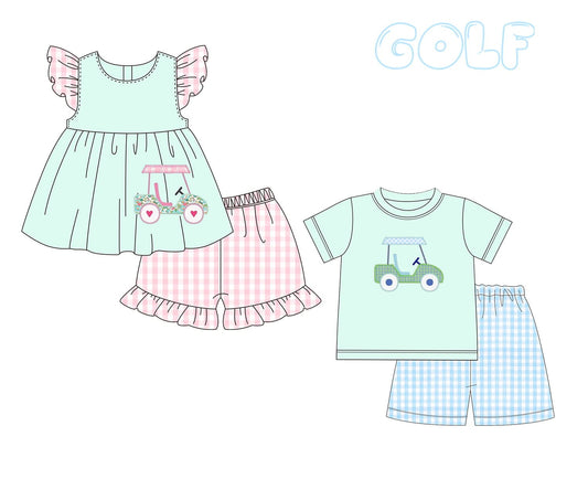 Golf Cart Appliqué Short Sets - ETA mid January