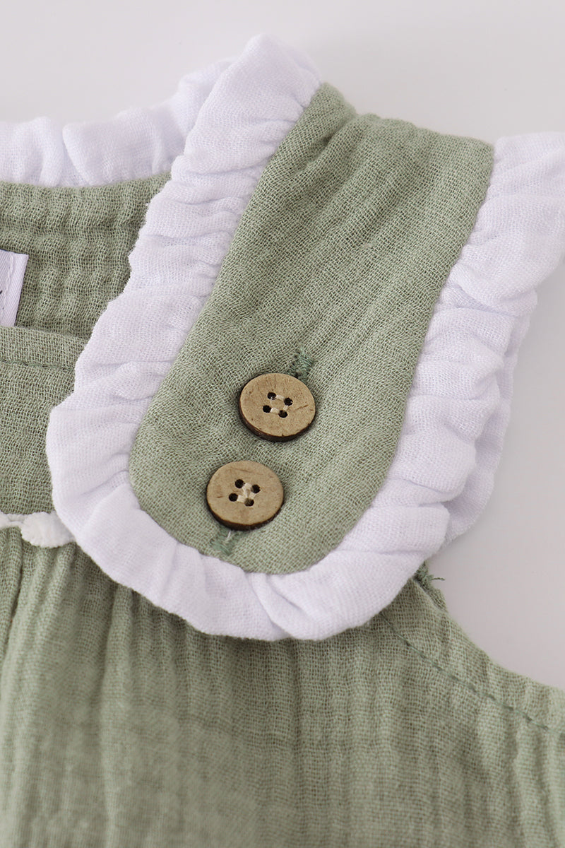 Premium sage ruffle bubble