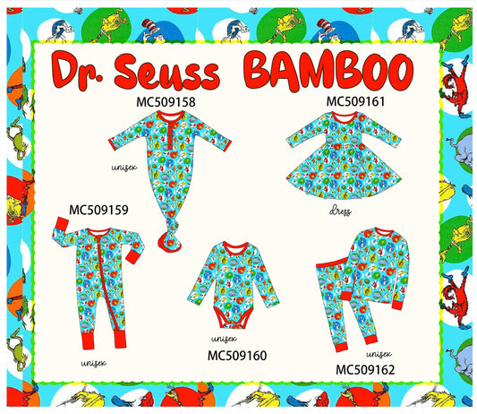 PO65 Blue Dr. Seuss bamboo collection