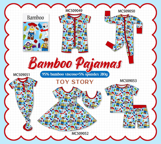 PO65 Blue character print bamboo collection