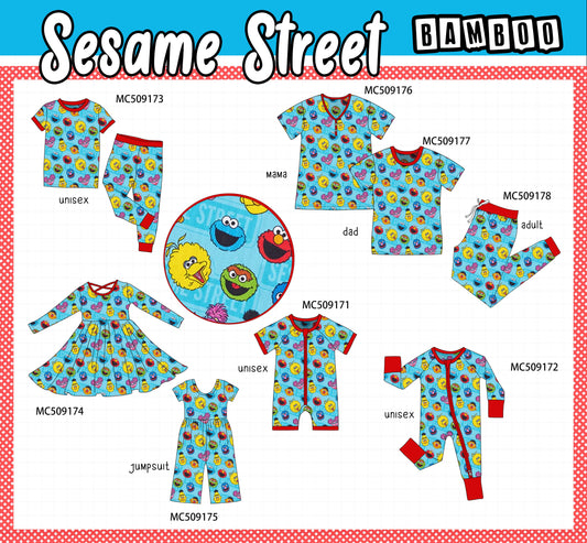 PO65 Blue character print bamboo collection