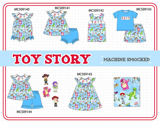 PO65 Blue character smocked collection