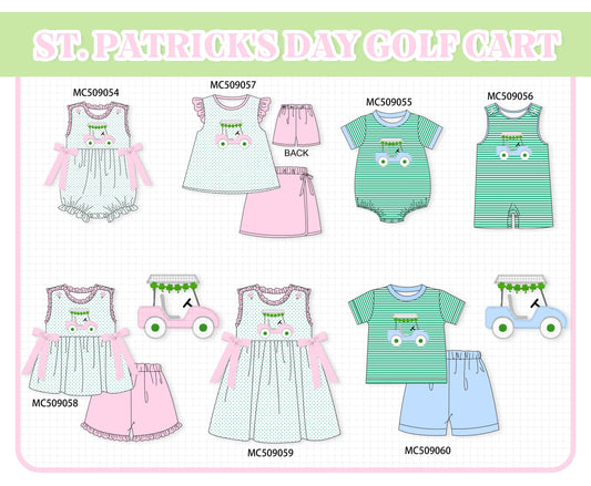 PO65 Green St. Patricks day golf cart applique collection