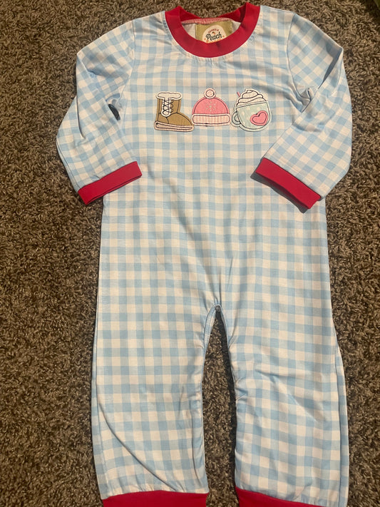 Cozy Hot Chocolate Romper - Manufacturer Defect