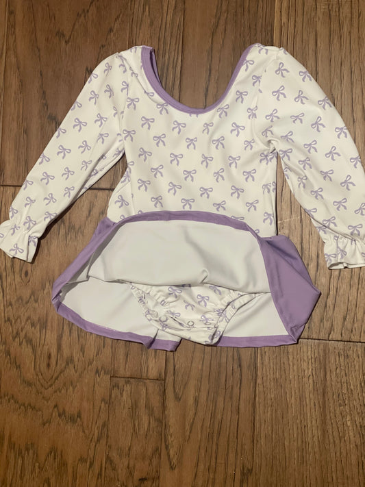 Purple Bow Leotard