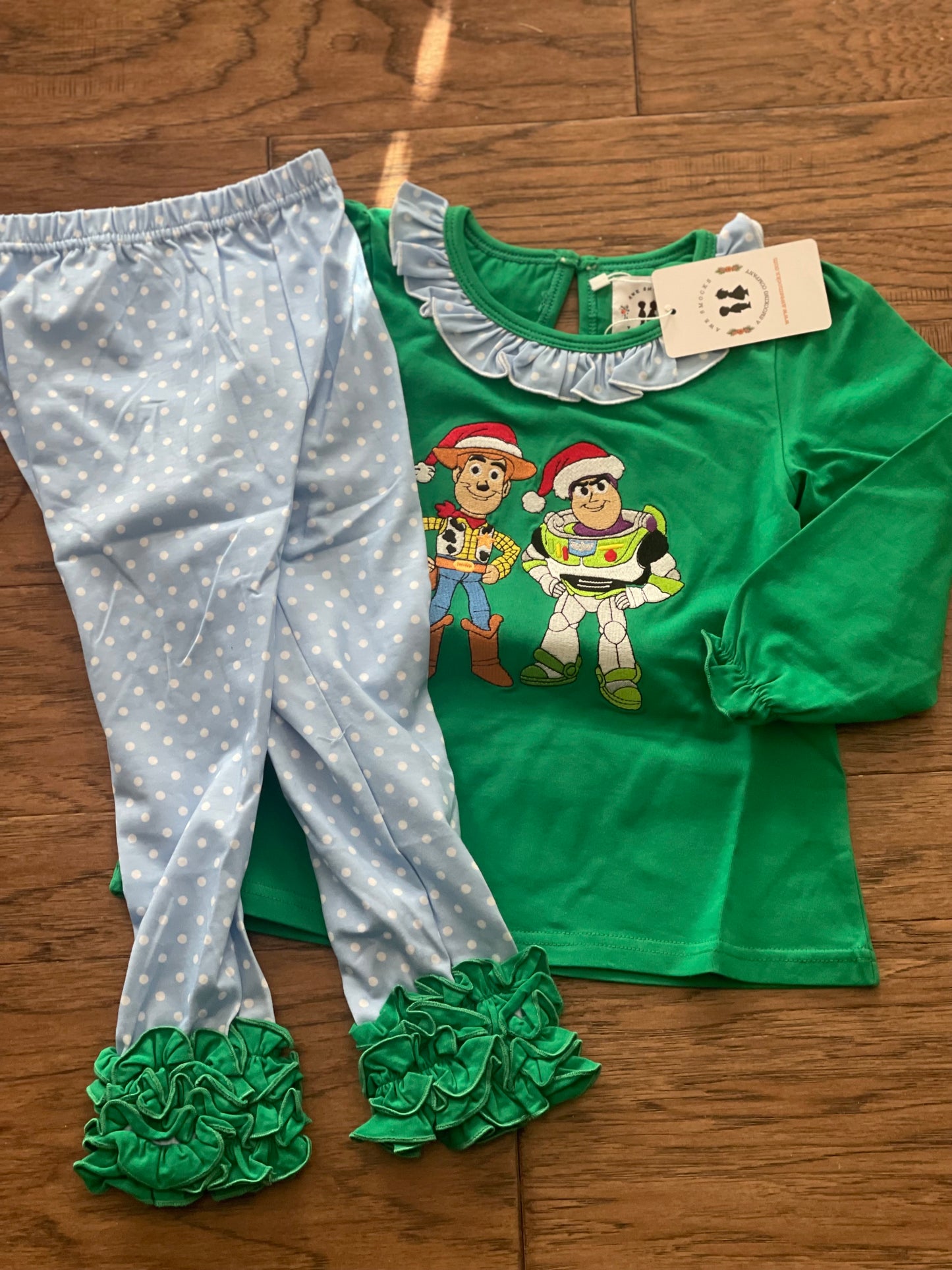 Girls Woody and Buzz Christmas Set