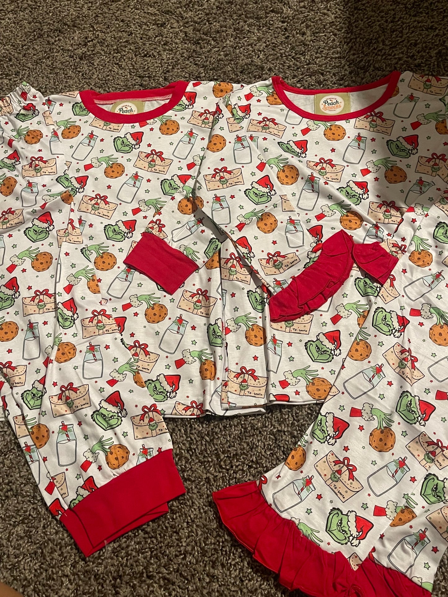 Boys Green Guy Cookie Pajamas