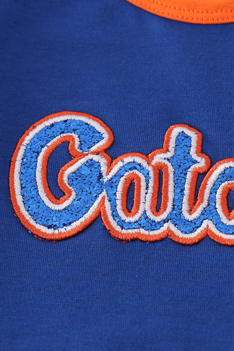 Florida glitter ruffle romper