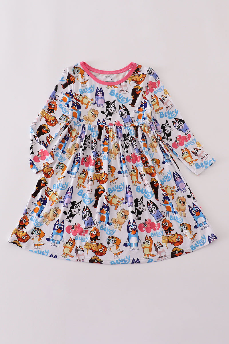 Character print bamboo dress