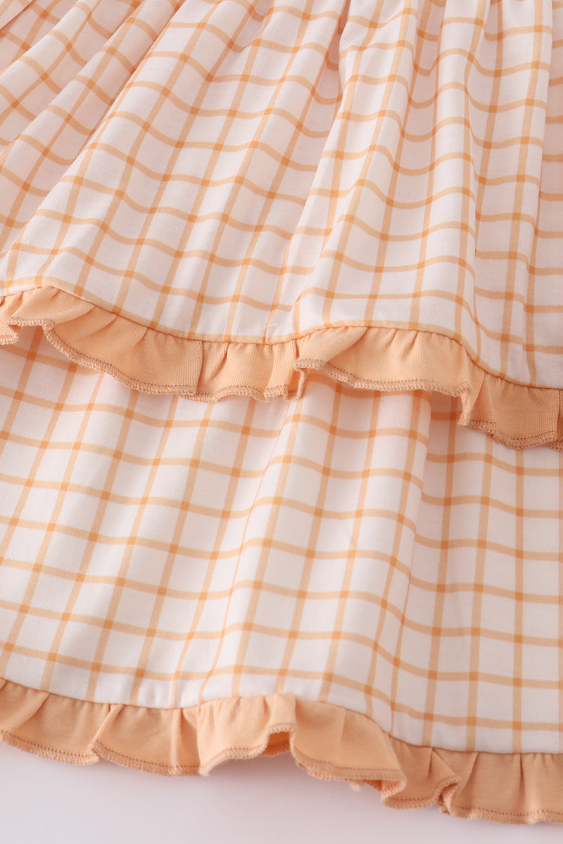 Cream sweet as pie french knot ruffle pants set