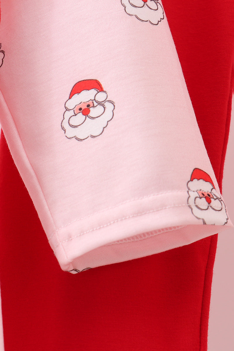 Christmas santa claus print pants set