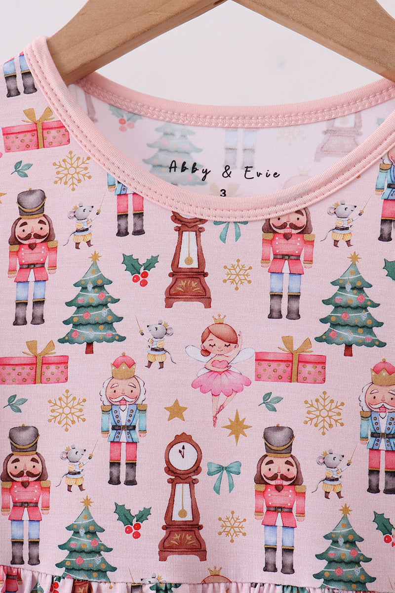Nutcracker print bamboo dress