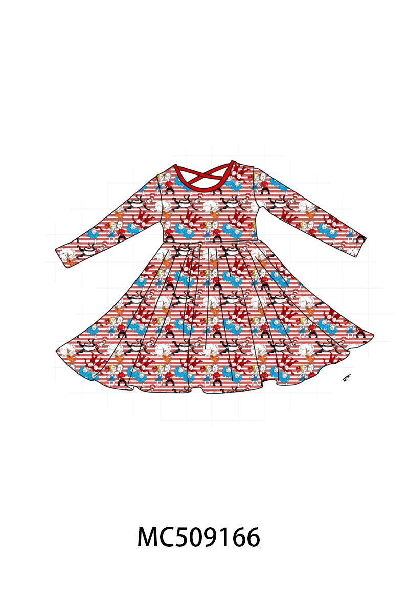 PO65 Red stripe Dr. Seuss bamboo collection
