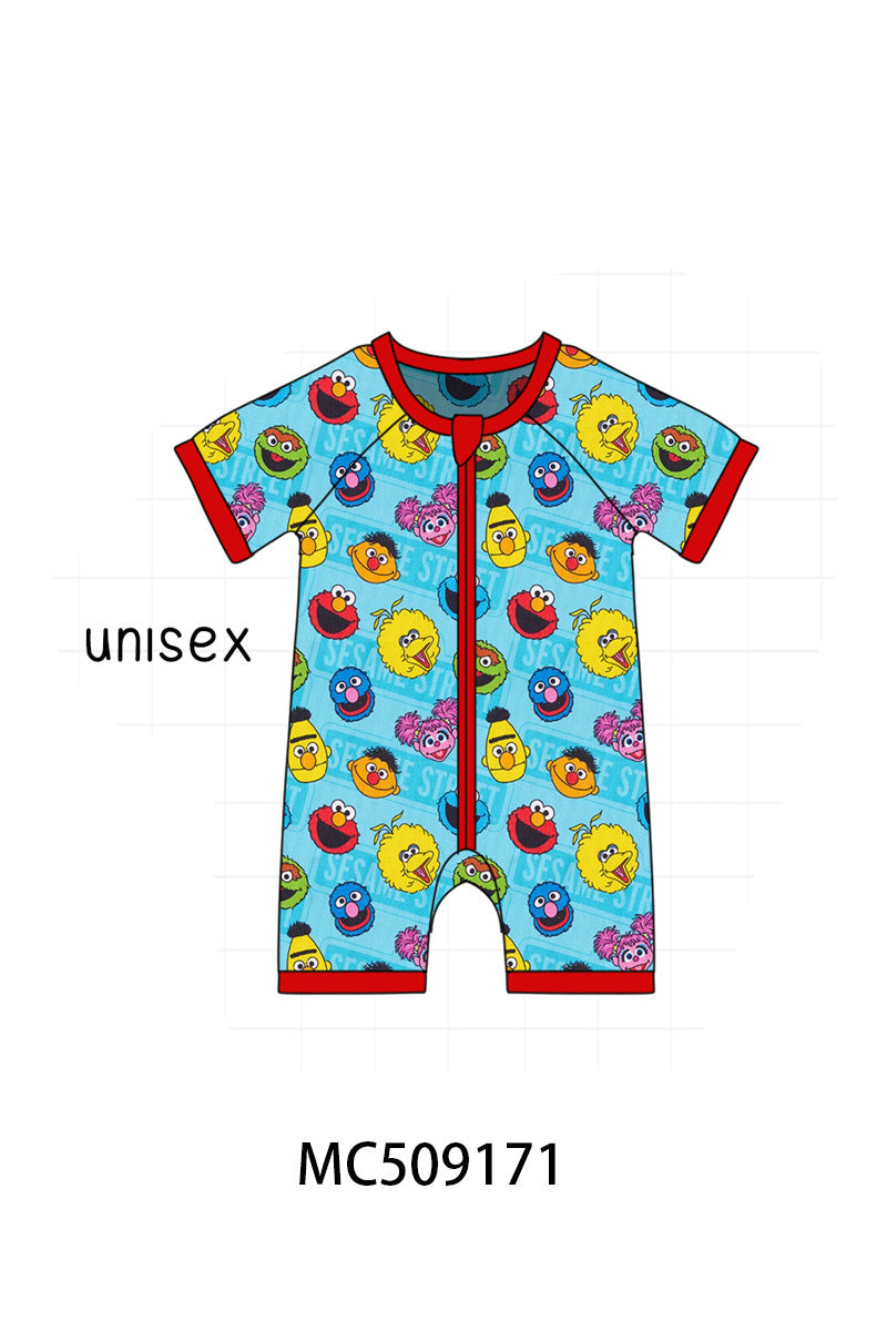 PO65 Blue character print bamboo collection