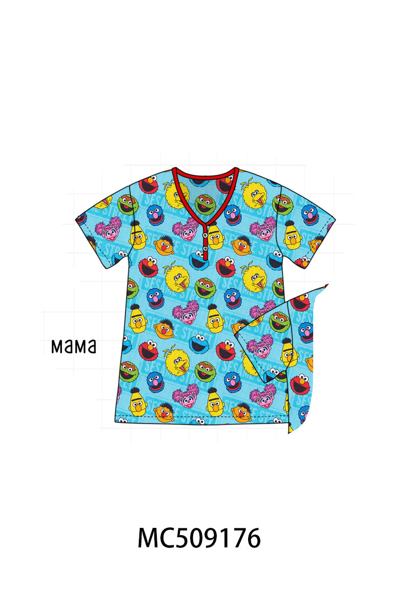 PO65 Blue character print bamboo collection